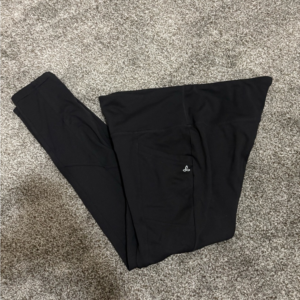 Prana Cropped Black Leggings